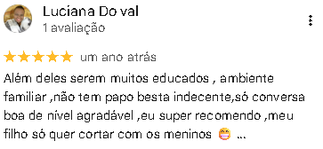 Avaliação de Luciana Do Val no Google