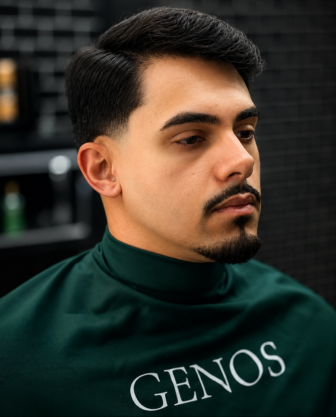 Corte de cabelo masculino clássico na Barbearia Genos